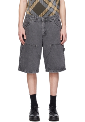 Dime Gray Carpenter Denim Shorts