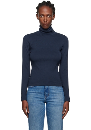 FLORE FLORE Navy Dinah Turtleneck