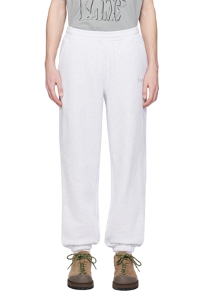 Dime Gray Classic Small Logo Sweatpants