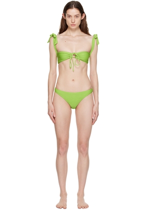 GUIZIO SSENSE Exclusive Green Mona Bikini