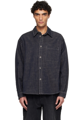 WOOYOUNGMI Navy Denim-Like Shirt