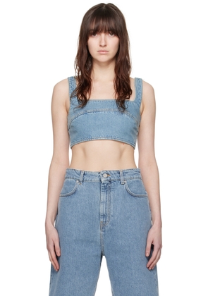 Loulou de Saison Blue Anet Denim Tank Top