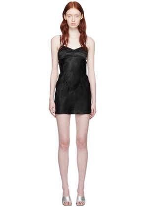 Anna October Black Waterlily Minidress