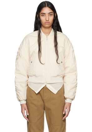Isabel Marant Etoile Beige Bessime Bomber Jacket