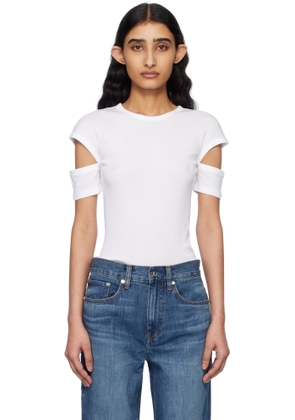 Helmut Lang White Slim Logo T-shirt