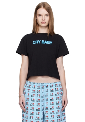 Ashley Williams Black Cropped T-shirt