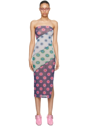 Miaou Multicolor Lila Midi Dress