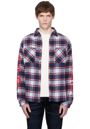 COÛT DE LA LIBERTÉ Red & Blue Brad Long Sleeve Shirt