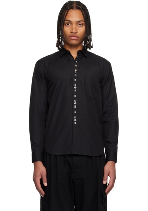 Black Comme des Garçons Black Studded Shirt
