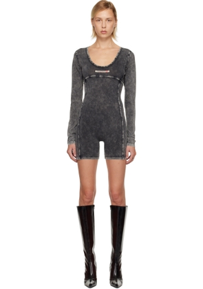 Diesel Gray Karim-Dnm Jumpsuit