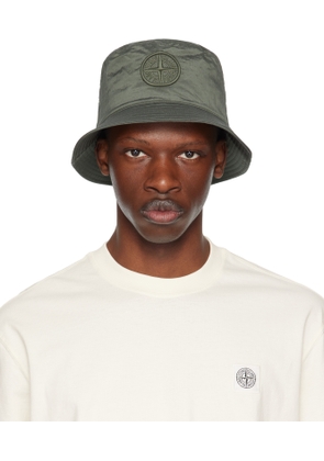 Stone Island Khaki Nylon Metal Econyl Bucket Hat
