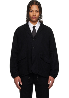 Comme des Garçons Homme Black Wool Serge Blazer