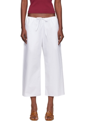FLORE FLORE White Josephine Lounge Pants