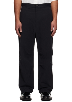 Comme des Garçons Homme Black Cotton Twill Trousers