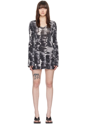 Louisa Ballou Multicolor Printed Minidress