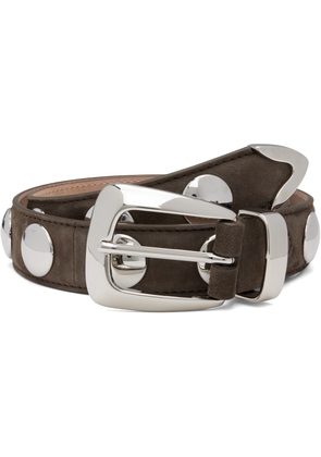 KHAITE Taupe Benny Stud Belt