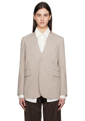 MM6 Maison Margiela Taupe Tailoring Blazer
