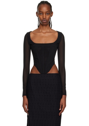 Miaou Black Maude Long Sleeve T-Shirt