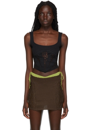 GUIZIO SSENSE Exclusive Black Tank Top