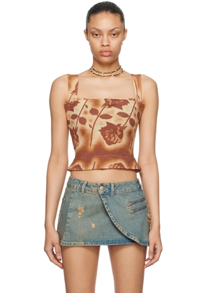 Miaou Orange Imogene Tank Top