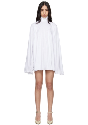 MM6 Maison Margiela White Basic Jersey Minidress
