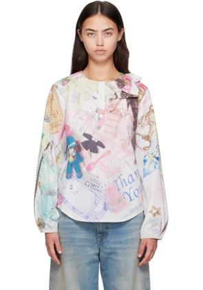 Ashley Williams Multicolor Bow Shirt