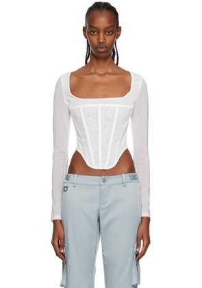 Miaou White Maude Long Sleeve T-Shirt