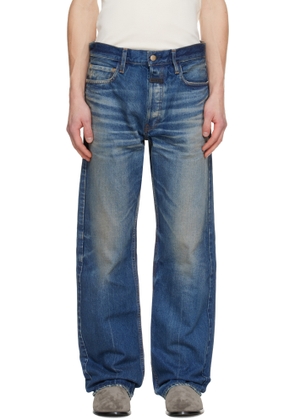 Fear of God Blue Straight 5 Pocket Jeans