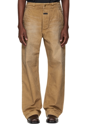Fear of God Tan Canvas Utility Jeans