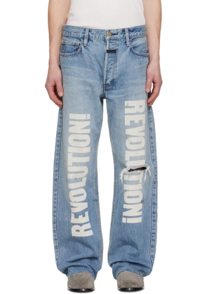 Fear of God Blue Straight 'Revolution' Jeans