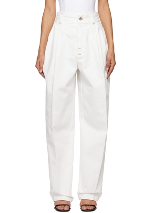 JACQUEMUS Off-White La Casa 'Le de-Nîmes Curzio' Jeans