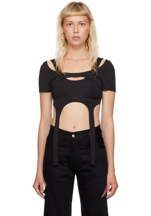 HELIOT EMIL Black Hail Harness T-Shirt