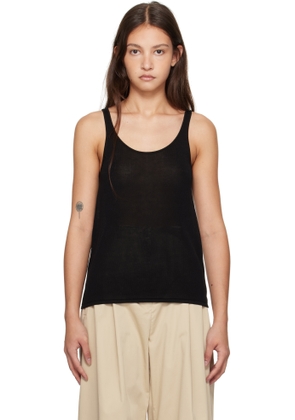 St. Agni Black Cowl Back Camisole