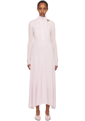 Jil Sander Purple Draped Maxi Dress