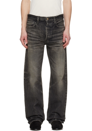 Fear of God Black Straight 5 Pocket Jeans