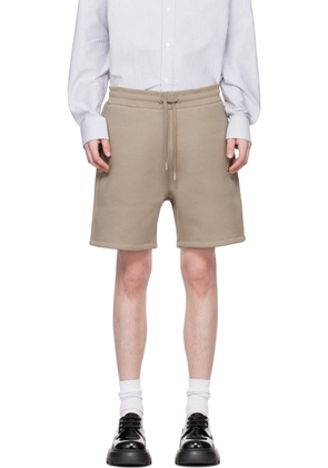 AMI Paris Taupe Ami de Cœur Shorts