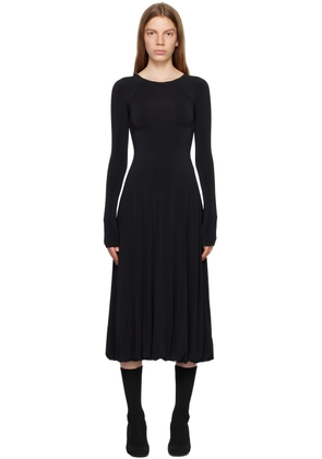 Jil Sander Black Open Back Midi Dress