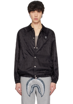 BAPE Black Lux Sport Pattern Jacquard Coach Jacket