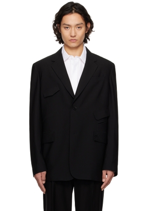 Feng Chen Wang Black Multi Slash Blazer
