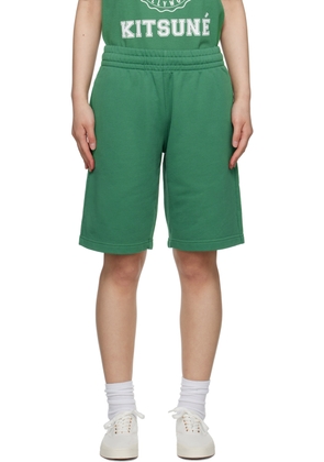 Maison Kitsuné Green Hotel Olympia Edition Crest Shorts