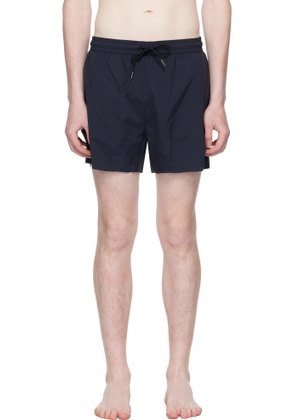 BOSS Navy BECKHAM Edition Soft-Touch Swim Shorts