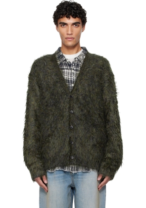 R13 Khaki Boyfriend Cardigan