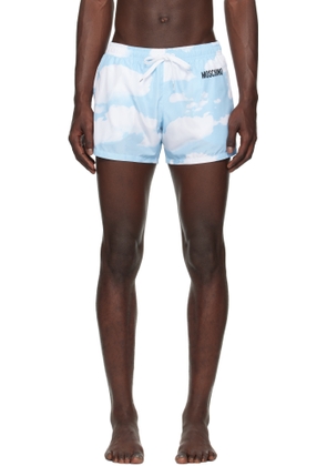 Moschino Blue Archive Clouds Swim Shorts