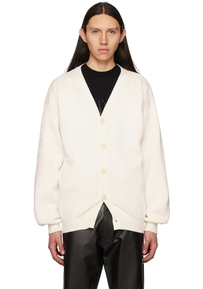 VTMNTS White Barcode Cardigan