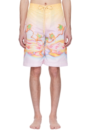 Casablanca Multicolor Psychedelic Nirvana Swim Shorts