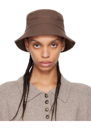 Nanushka Brown Caran Bucket Hat