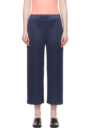 PLEATS PLEASE ISSEY MIYAKE Navy Loop Trousers