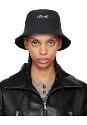 Nanushka Black Caran Bucket Hat