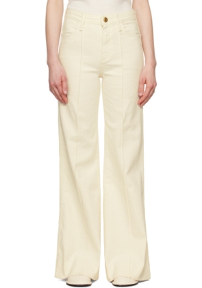 rag & bone Off-White Skylar Wide-Leg Flare Jeans