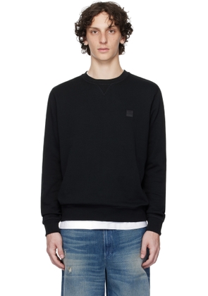 BOSS Black Regular-Fit Logo Patch Sweatshirt